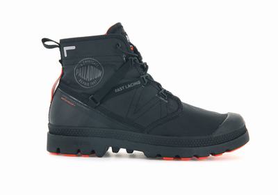 Botas Palladium PAMPA TRAVEL LITE+ WATERPROOF Hombre Negras | Costa Rica-17283